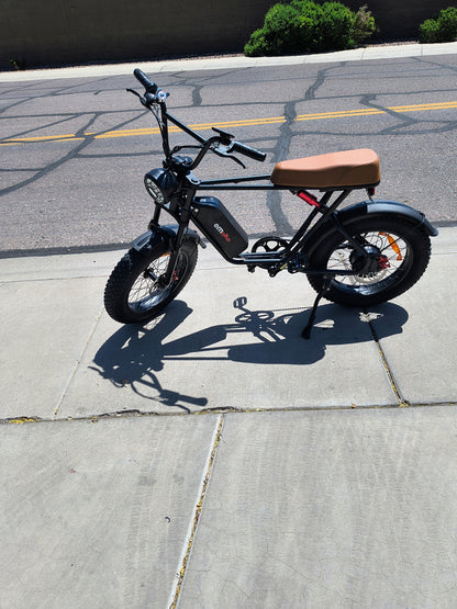 Fat Tire City E-Cruiser with Dual Shocks and 7 speed Shimano (Teen)