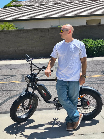 Fat Tire City E-Cruiser with Dual Shocks and 7 speed Shimano (Teen)